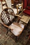 A metamorphic library chair and a Windsor chair                                                                                        