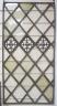 An antique lead and stained glass panel, possibly Elizabethan. 81x42cm                                                                                                                                                      