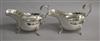 A pair of George V silver sauceboats, P.G. Dodd & Son, London, 1928, 12.5 oz.                                                          