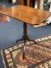 A 19th century rectangular mahogany tilt-top pedestal table, width 59cm depth 45cm height 73cm                                                                                                                              