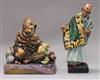 Two Royal Doulton figures: The Carpet Seller HN1464 and Royal Doulton The Potter HN1493 tallest 22.5cm                                 