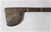 A Maori carved hardwood tewhatewha club, New Zealand, 59in.                                                                            