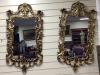 A pair of Georgian style giltwood wall mirrors, width 55cm height 106cm H 107cm                                                                                                                                             