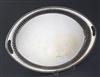 A Victorian silver oval tray by Harrison Brothers and Howson, 29.5 oz.                                                                 