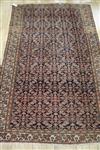 An Isphahan rust and blue rug 190 x 120cm                                                                                              