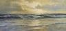 Edgar Freyberg (1927-2017), oil on canvas, Waves breaking on the shore, signed, 40 x 80cm                                                                                                                                   