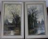 R Ducal, pair of oils, landscape scenes                                                                                                