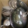 A quantity of plated ware etc                                                                                                          