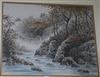 Chinese School, pair of watercolours, River landscapes 33 x 41cm                                                                       