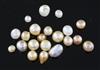 21 loose undrilled natural pearls. Gross weight 49.27ct, with accompanying gem and pearl laboratory report dated 21/5/2019             