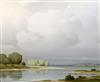 § Pierre de Clausade (1910-1976) Bords de Loire 18 x 22in.                                                                             