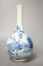 A Chinese blue and white vase 24cm                                                                                                                                                                                          