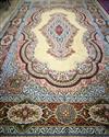 A large Wilton Persian design cream ground carpet 490 x 300cm                                                                          