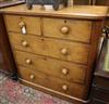 A Victorian mahogany chest of drawers W.114cm                                                                                          