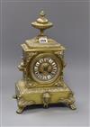 A French gilt metal mantel clock height 36.5cm                                                                                         