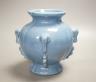 A Chinese blue glazed vase 17cm                                                                                                                                                                                             
