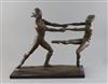 § Enzo Plazotta (1921-1981). A bronze group 'The Dancers', W.17in. H.14in.                                                             