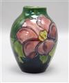 A small Moorcroft hibiscus vase 9cm                                                                                                    