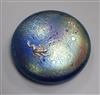 A John Ditchfield iridescent paperweight                                                                                               