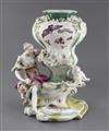 A rare large Derby 'Venus & Cupid' rococo vase, c.1758, h. 31.5cm, restored                                                            