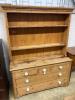 A Victorian pine dresser                                                                                                                                                                                                    