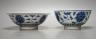 Two Chinese porcelain bowls, painted in underglaze blue, largest 17cm                                                                                                                                                       