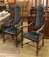 A set of eight Gothic style high back dining chairs (6 and 2)                                                                          