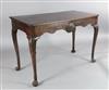 An Irish mahogany serving table, W.3ft 10in. D.2ft 11.5in. H.2ft 5.5in.                                                                