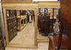 A pair of French giltwood and gesso overmantel mirrors H.139cm                                                                         