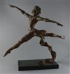 § Enzo Plazotta (1921-1981). A bronze model of Jetee - (David Wall), overall H.25in.                                                   