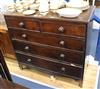 A Victorian mahogany chest of drawers W.108cm                                                                                          