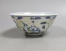 A Chinese blue and white bowl, 14 cms diameter.                                                                                                                                                                             