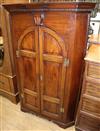 A mahogany corner cabinet W.97cm                                                                                                       