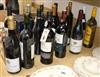 A mixed collection of wines and spirits,                                                                                               