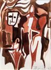 § Francisco Bores (1898-1972) Figure study 8.5 x 6.5in.                                                                                