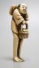A Japanese ivory netsuke of Tenaga, 19th century, 7 cms high                                                                                                                                                                