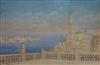 Peter Nicholas Nikolaevich Krasnoff (1869-1947) Anglican Church, Valetta, Malta 14 x 20.75in.                                          