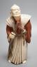 A Japanese ivory figure of a Samurai General, Taisho/early Showa period, signed to a lacquer tablet - 19.5cm tall                                                                                                           