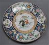 A Chinese famille verte dish diameter 31cm                                                                                             