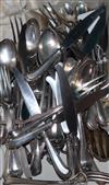 A quantity of Italian 800 white metal flatware, 71oz weighable                                                                         