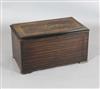 A late 19th century Swiss marquetry inlaid rosewood and simulated rosewood twelve air musical box, 25in.                               