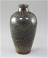 A Chinese Cizhou oil spot glazed meiping, Song dynasty, height 16.5cm                                                                  