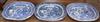 Three 19th century Willow pattern meat dishes                                                                                          