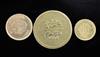 Three Egyptian gold coins, 10.6g gross, VF or better                                                                                   