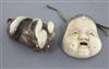 Two Japanese netsuke,                                                                                                                  