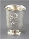 A Victorian silver cup by George Angell & Co, 4 oz.                                                                                    