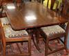 A Regency mahogany rectangular topped breakfast table W.132cm                                                                          