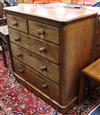 A Victorian mahogany chest of drawers W.102cm                                                                                          