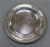 A George III gadrooned silver dish, London 1772 500 grams                                                                              