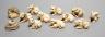 A set of 12 Japanese ivory zodiac animal netsuke, Taisho/early Showa period, signed                                                                                                                                         